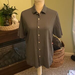 Mens Size Medium Button Down Shirt Sleeve Hart Schaffner Marx Shirt